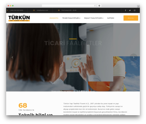 G5Plus Ruby Build WordPress website theme - turkun.com