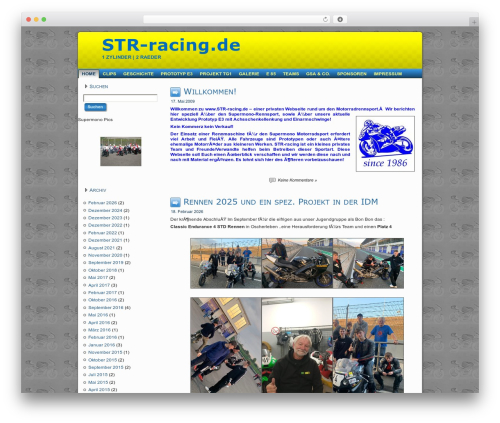 STR WordPress theme - str-racing.de