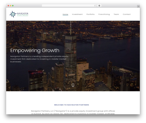 WordPress theme Navigator - navigatorequity.com