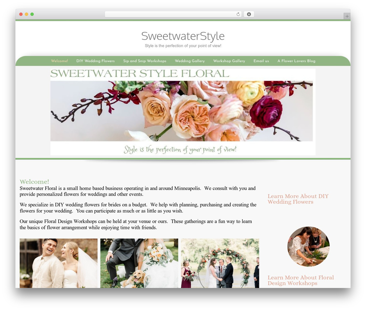 WordPress theme Preference Lite - sweetwaterstyle.com
