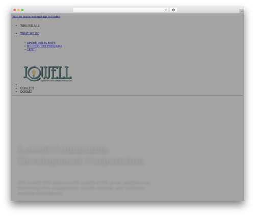WP theme Bricks - lowellcdc.org