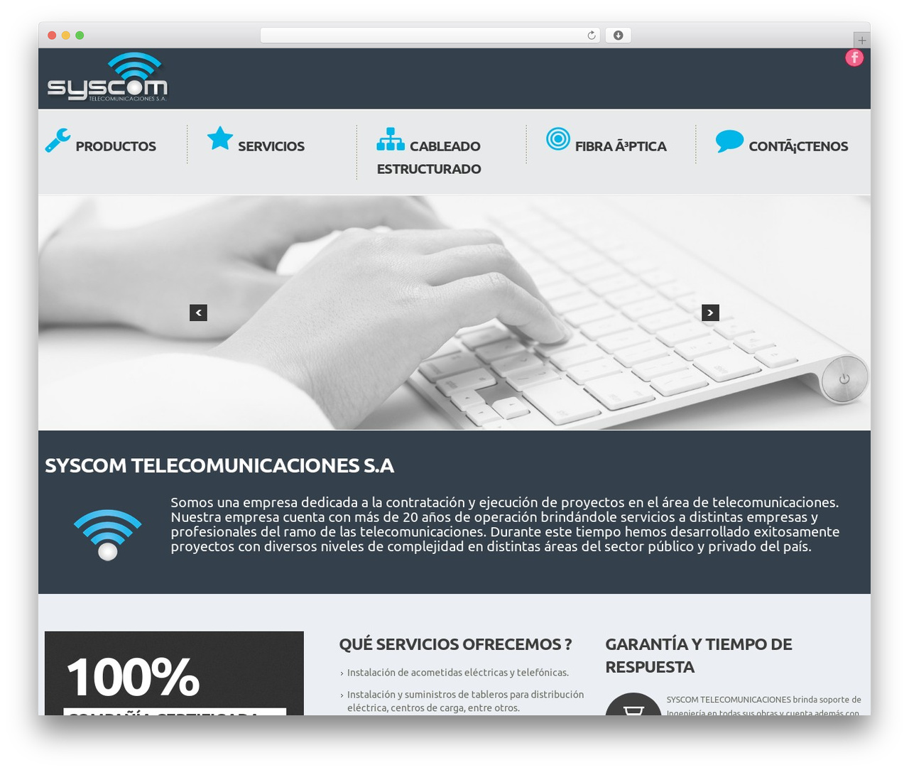 WP theme Syscom - syscomtel.net