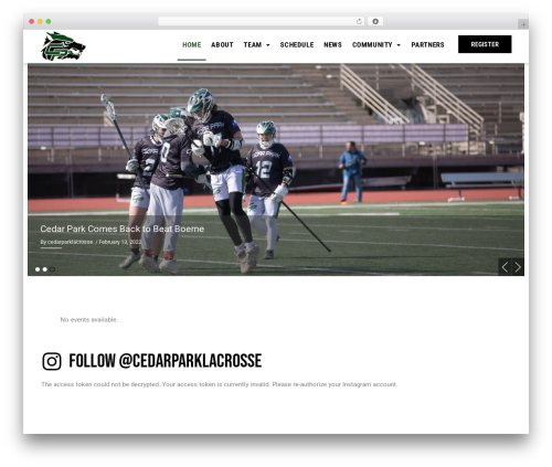 Eventon slider addon WordPress plugin - cedarparklacrosse.com
