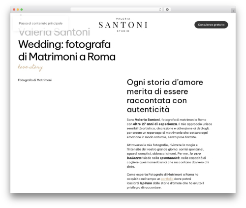 Best WordPress theme YOOtheme - valeriasantoni.com