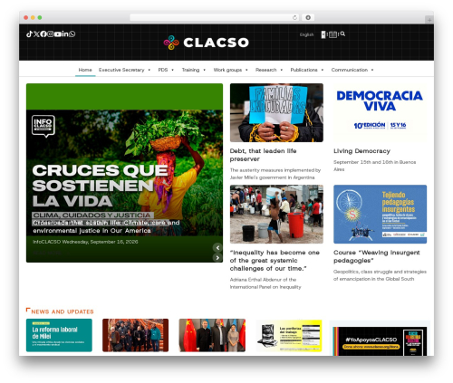 Digiqole WordPress theme - clacso.org