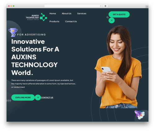 Digtek WordPress theme - auxinstech.com