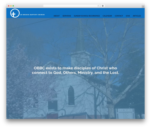 Divi WordPress theme - obb.church