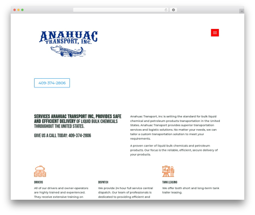 Divi WordPress theme - anahuactransport.com