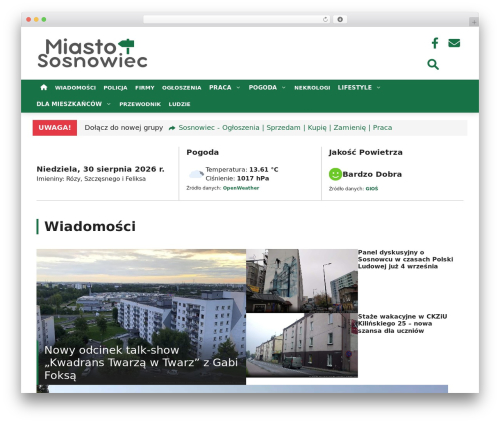 Features of local websites WordPress plugin - m.sosnowiec.pl