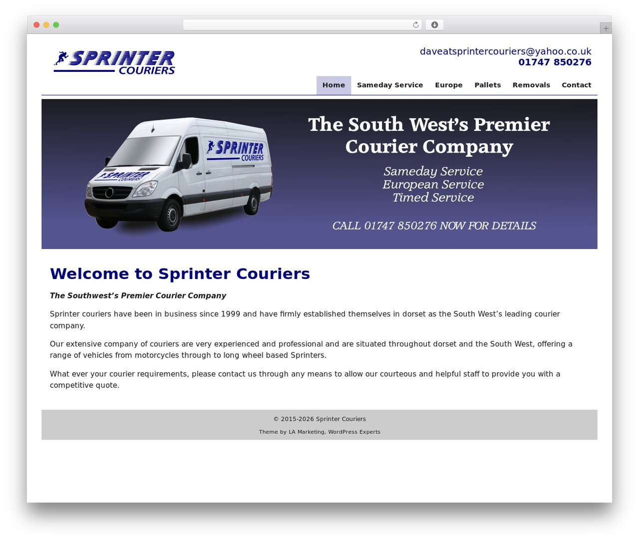 LAMD WordPress theme - sprintercouriers.co.uk LAMD WordPress theme - sprintercouriers.co.uk