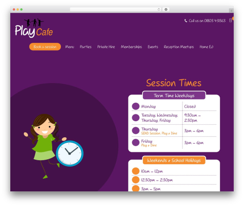 Play Cafe - Bootstrap WordPress theme - playcafetorquay.co.uk