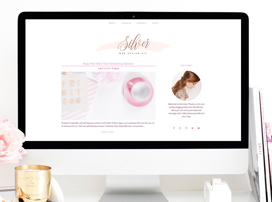 Silver WordPress store theme by Boutique Web Design Studio