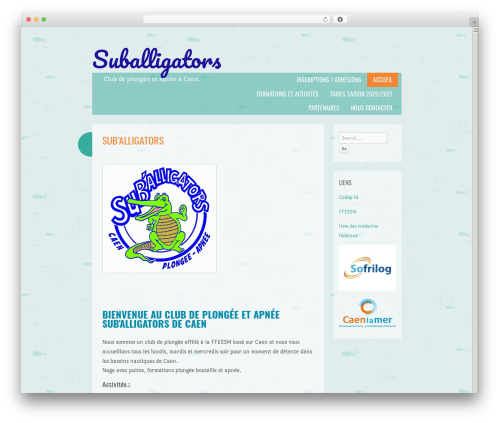 Something Fishy theme WordPress - suballigators.fr