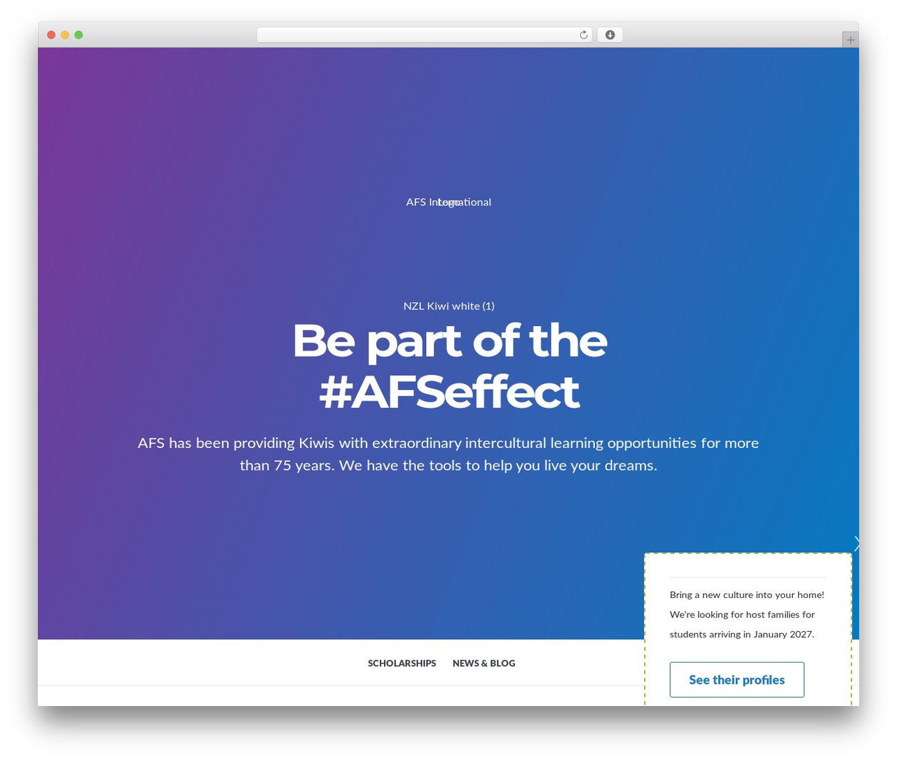 WordPress theme AFS Core Theme - afs.org.nz