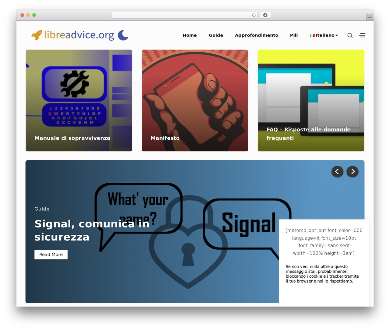 WordPress theme Bayleaf - libreadvice.org