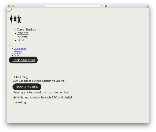 WordPress theme Bricks - dixy.page/emilly