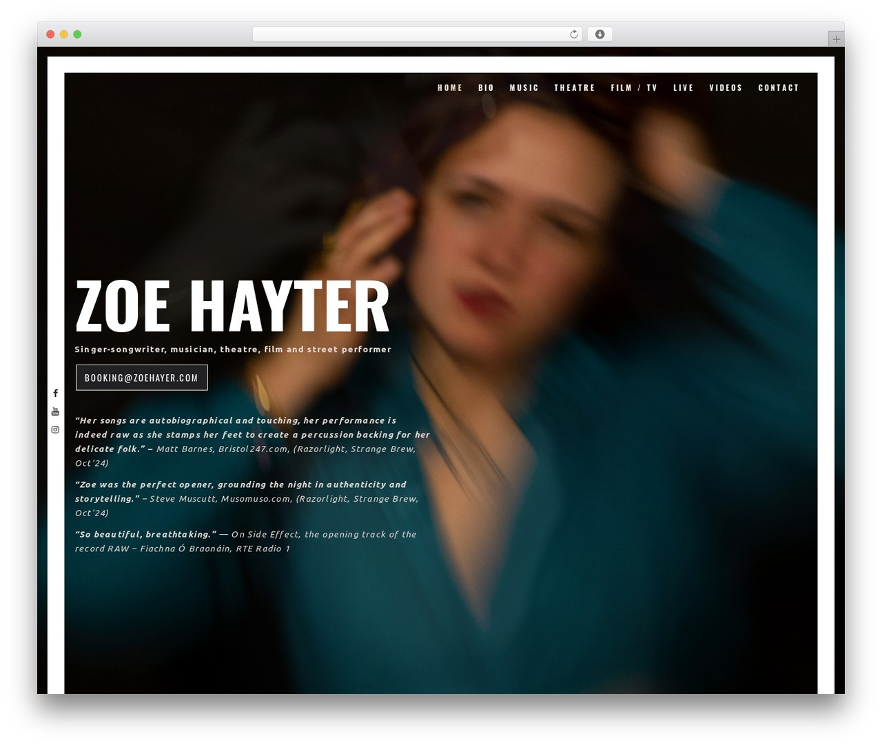 WordPress theme Layers - zoehayter.com