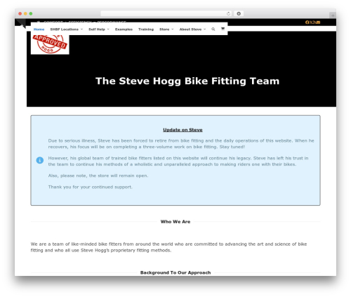 Cart66 WordPress plugin - stevehoggbikefitting.com