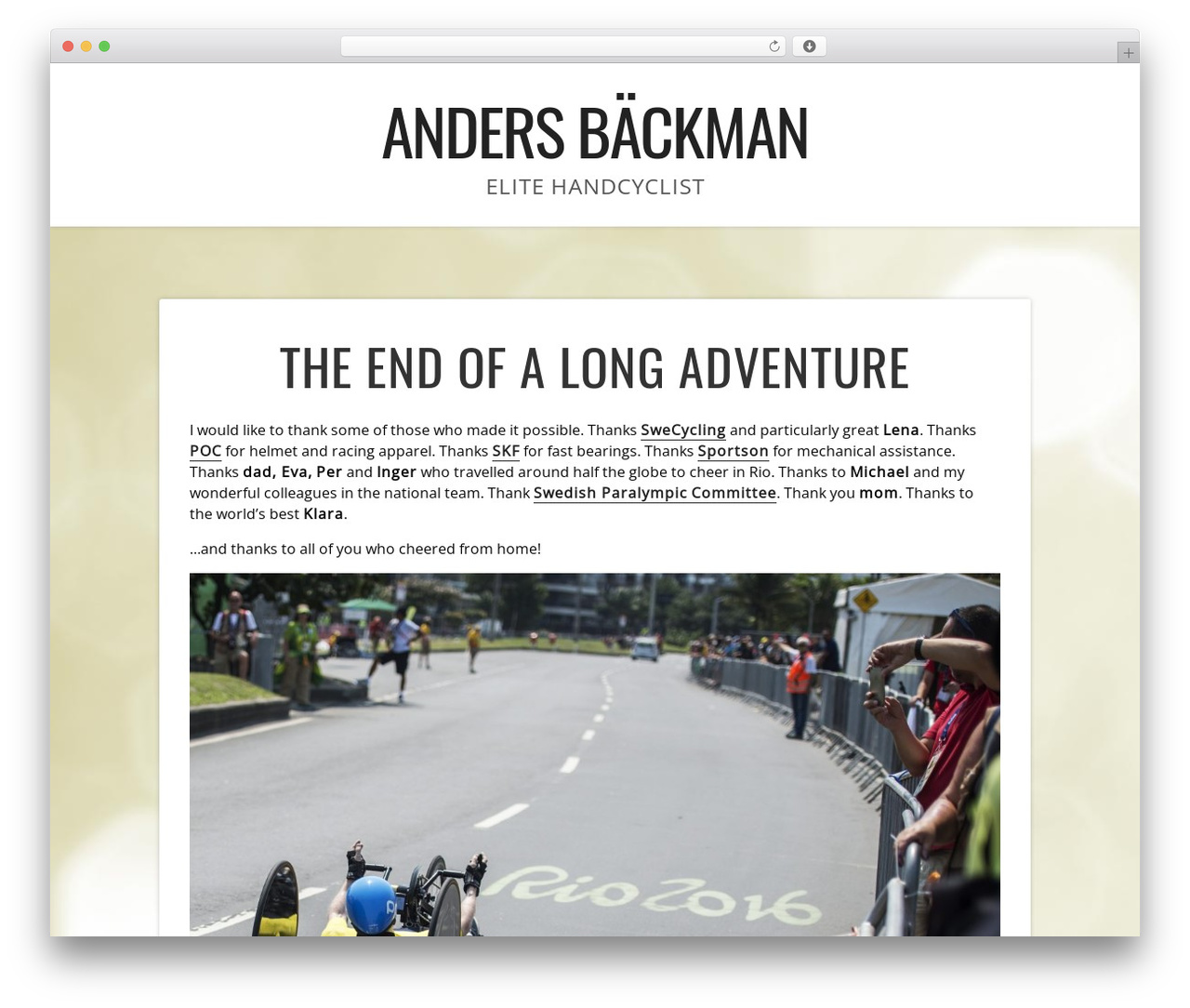 Anders theme WordPress theme - traning.gulligt.com