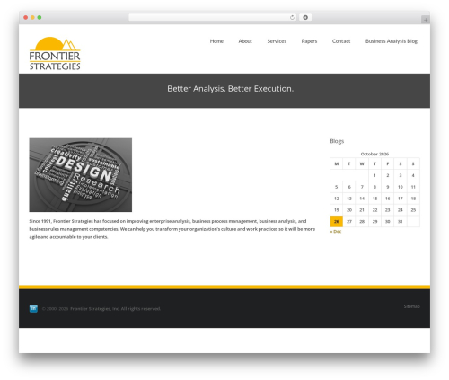 Big Element WP theme - frontier-strategies.com