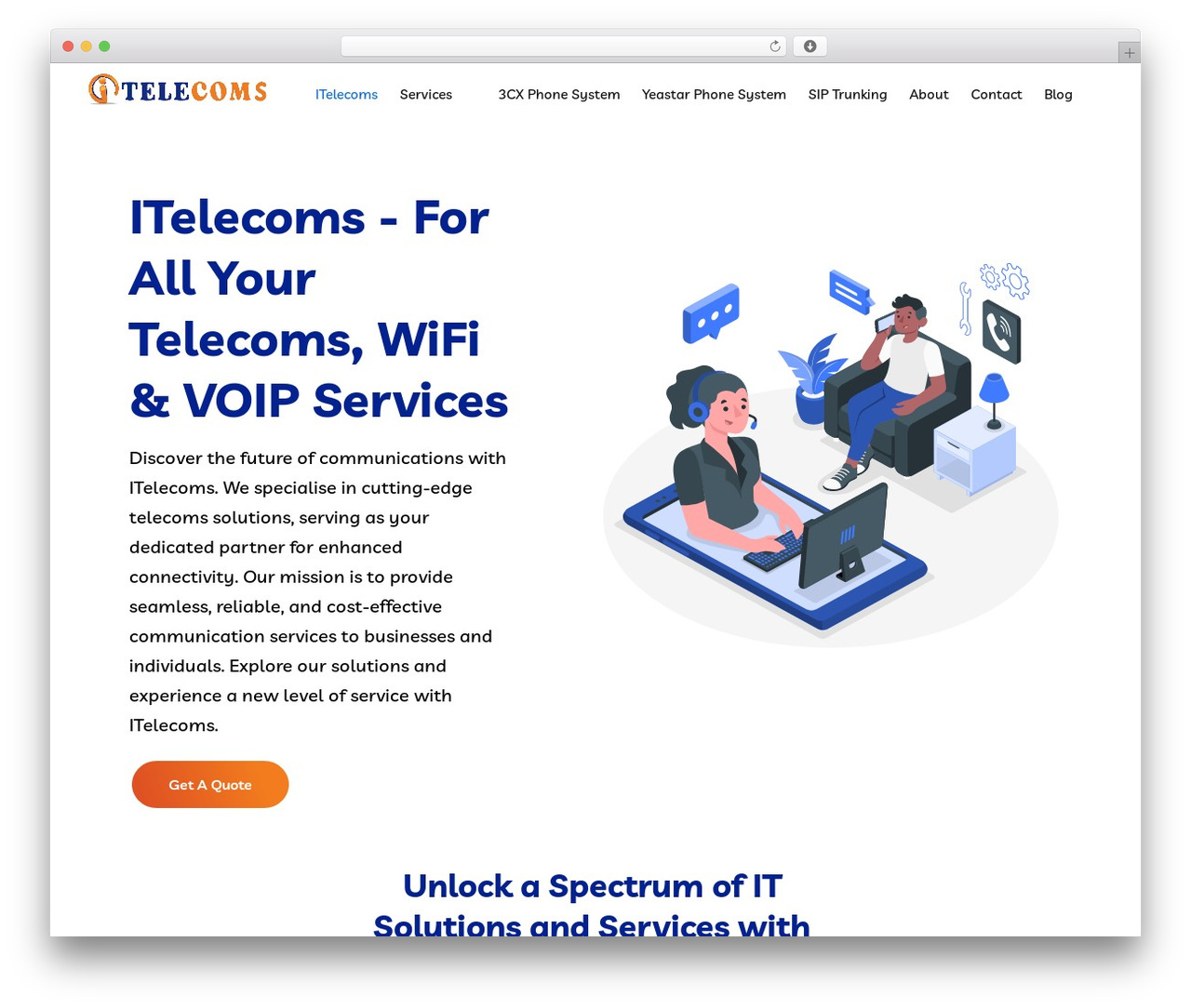 Braintech WP theme - i-telecoms.com