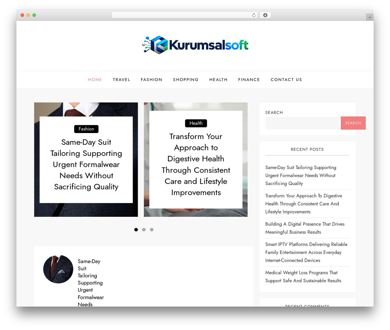 Cube Edge theme WordPress free - kurumsalsoft.com