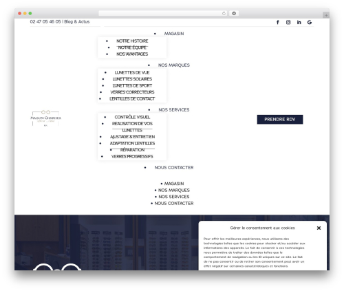 Divi theme WordPress - chartieropticiens.fr