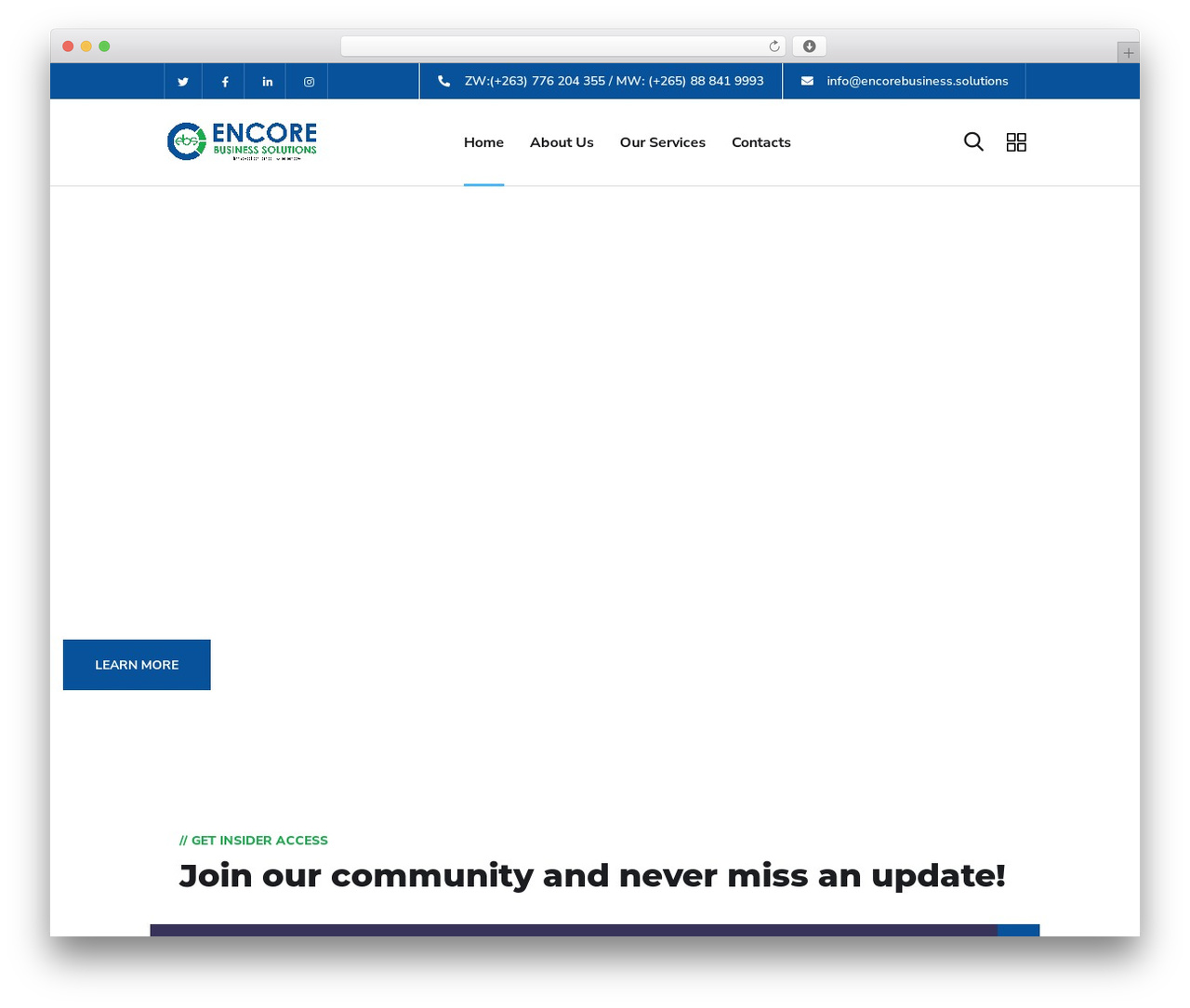Engitech theme WordPress - encorebusiness.solutions