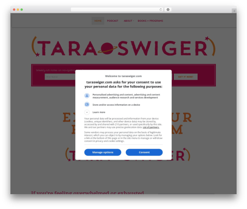 Jacqueline theme WordPress - taraswiger.com