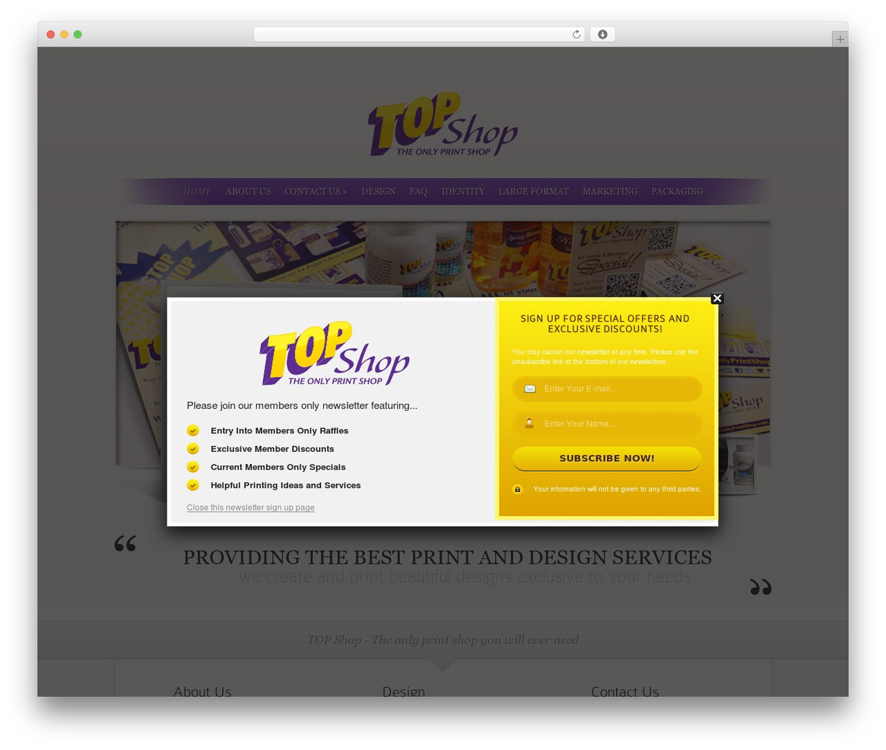 SimplePress WordPress shopping theme - theonlyprintshop.com SimplePress WordPress shopping theme - theonlyprintshop.com