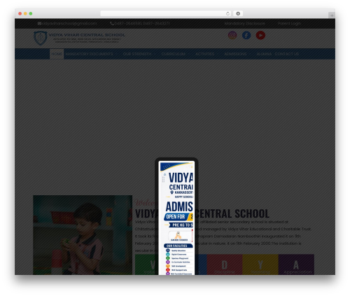 Theme WordPress university | Shared by themes24x7.com - vidyaviharcs.com