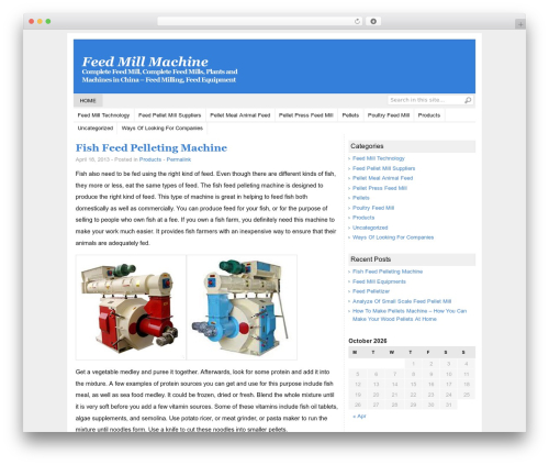 WordPress theme Basically - feedmillmachine.com