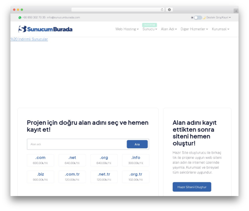 WordPress theme SB-First - sunucumburada.com