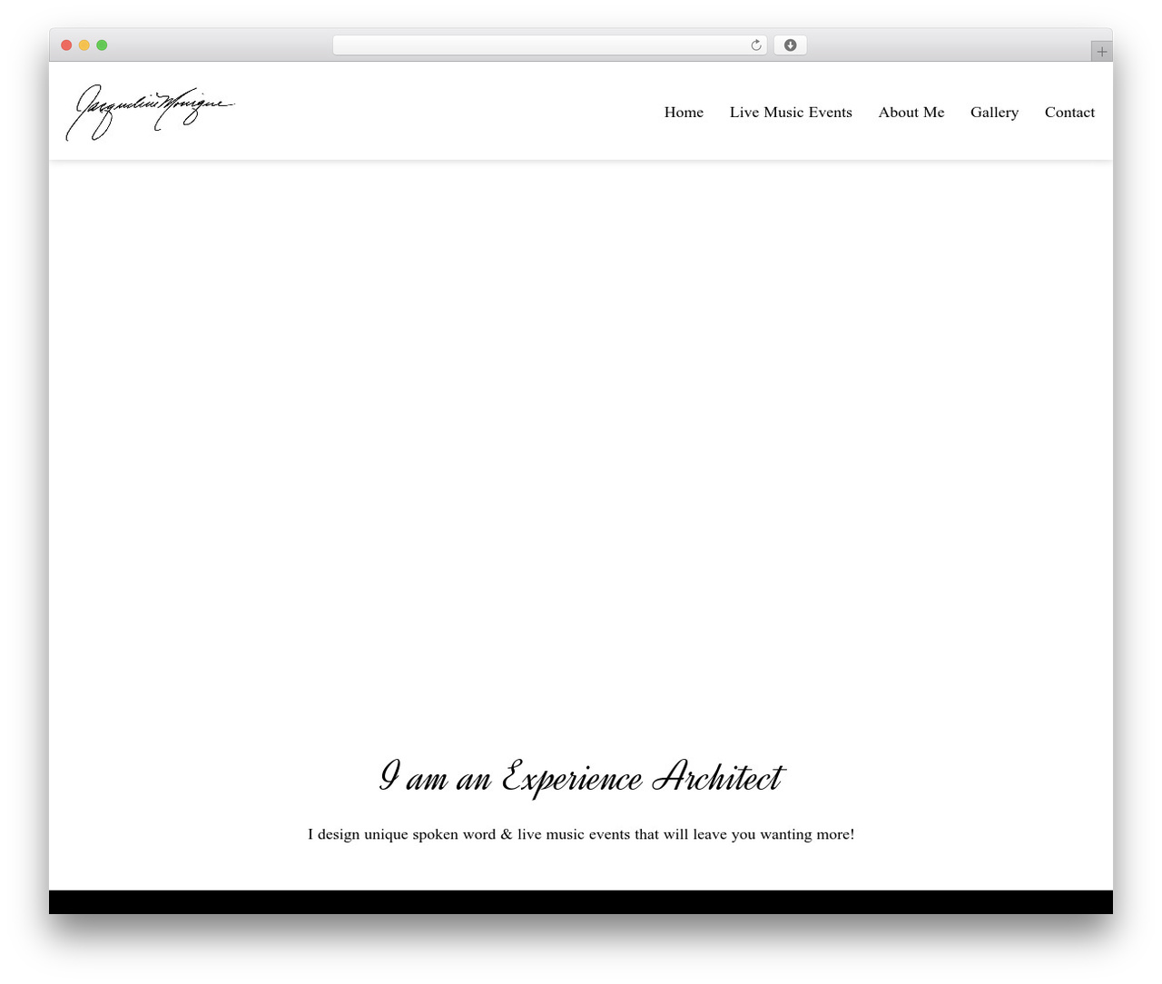 WordPress theme Sonaar - jacquelinemonique.com