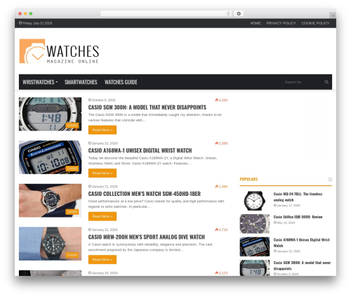 WP theme Wisely Guide - watchesmag.com