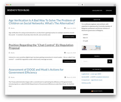 XCode best free WordPress theme - techblog.bozho.net XCode best free WordPress theme - techblog.bozho.net