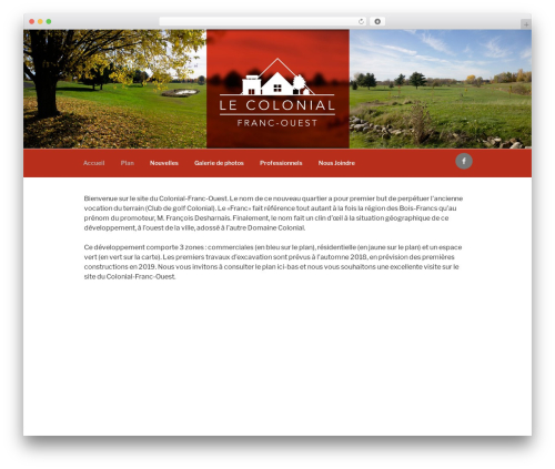 Colonial WordPress theme - colonialfrancouest.com