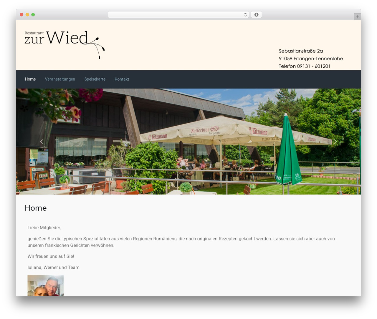 evolve top WordPress theme - restaurant-zurwied.de