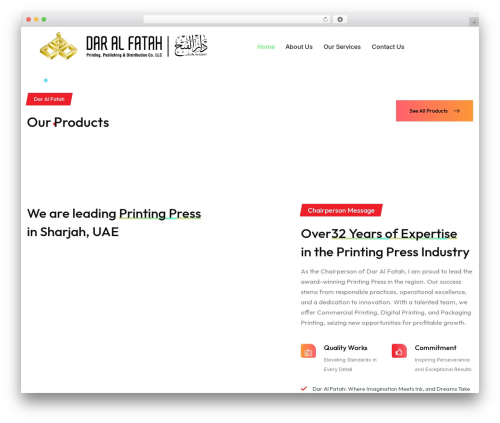 Prinox WordPress theme - daralfatah.com