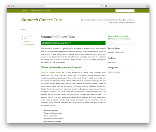 Rumput Hijau best WordPress theme - stomach-cancer-cure.herbal-treatment-advisory.com