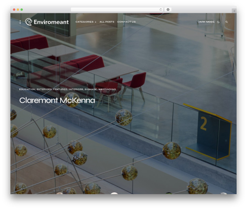 Schematic WordPress theme - enviromeant.com