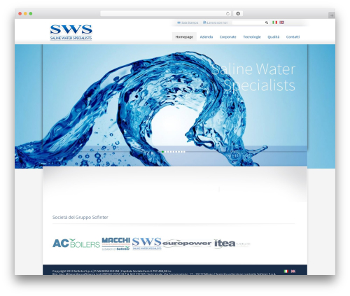Sofinter theme WordPress - swsonweb.com