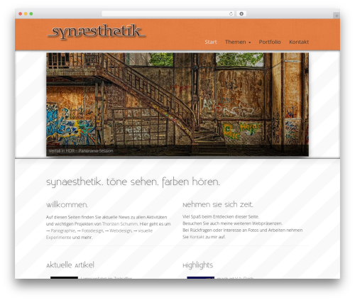 Striking MultiFlex & Ecommerce Responsive WordPress Theme personal WordPress theme - synaesthetik.de