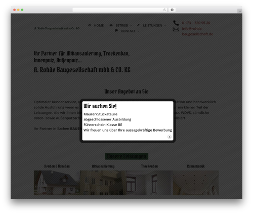Gdpr iframes WordPress plugin - rohde-baugesellschaft.de