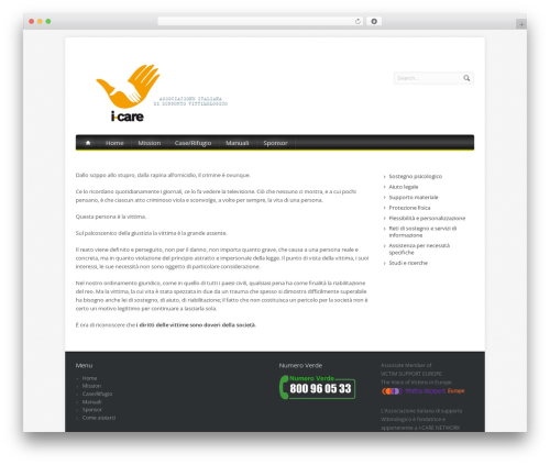 Aqua WordPress theme - associazionevittimologica.it