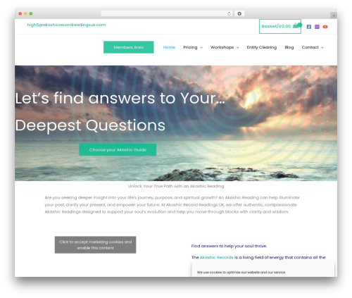 Ninja google review WordPress plugin - akashicrecordreadingsuk.com