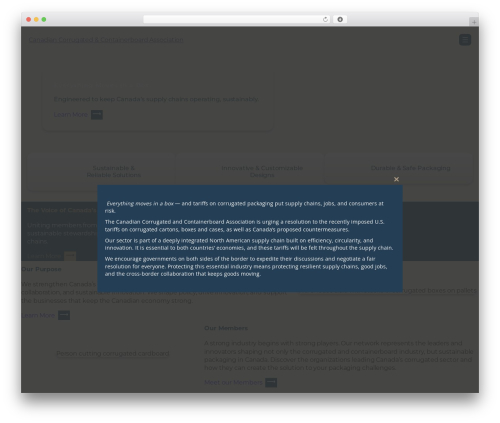 Best WordPress theme CCCA - cccabox.org