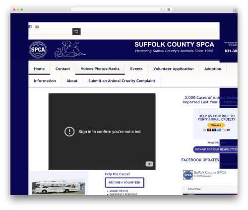 cherry WordPress theme - suffolkspca.org