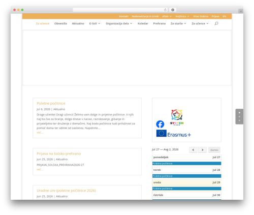 Arnes cookie banner WordPress plugin - os-dobrna.si