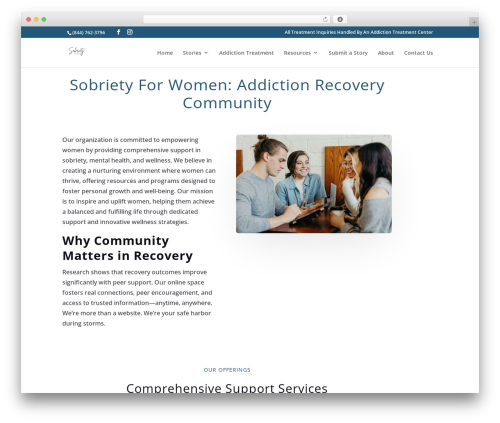 Squad modules for divi WordPress plugin - sobrietyforwomen.com